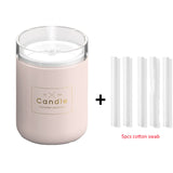 280ML Ultrasonic Air Humidifier Candle Romantic Soft Light USB Essential Oil Diffuser Car Purifier Aroma Anion Mist Maker