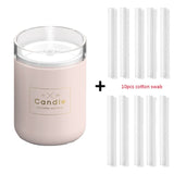 280ML Ultrasonic Air Humidifier Candle Romantic Soft Light USB Essential Oil Diffuser Car Purifier Aroma Anion Mist Maker