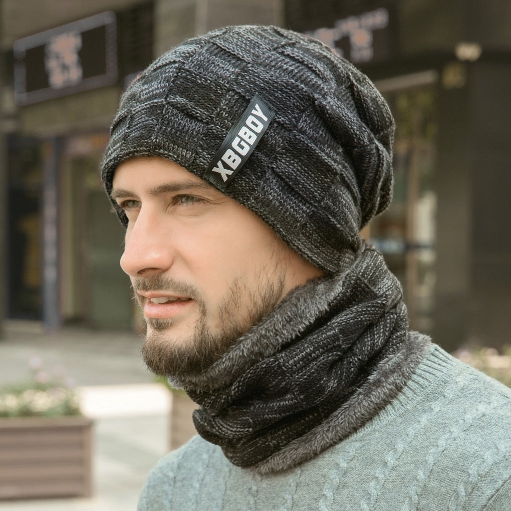 Beanie plus Scarf for Him