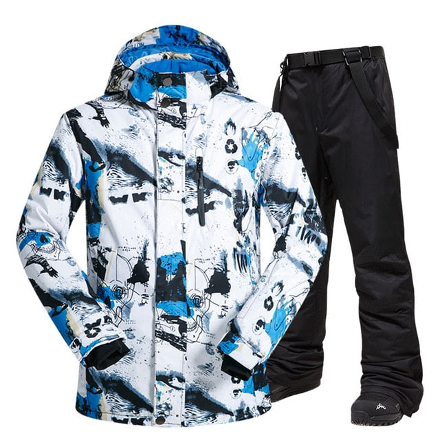 Ski Suit Men Winter Warm Windproof Waterproof Outdoor Sports Snow Jackets and Pants Hot Ski Equipment Snowboard Jacket Men Brand Ski Suit Men Winter Warm Windproof Waterproof Outdoor Sports Snow Jackets and Pants Hot Ski Equipment Snowboard Jacket Men Brand