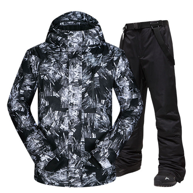 Ski Suit Men Winter Warm Windproof Waterproof Outdoor Sports Snow Jackets and Pants Hot Ski Equipment Snowboard Jacket Men Brand Ski Suit Men Winter Warm Windproof Waterproof Outdoor Sports Snow Jackets and Pants Hot Ski Equipment Snowboard Jacket Men Brand