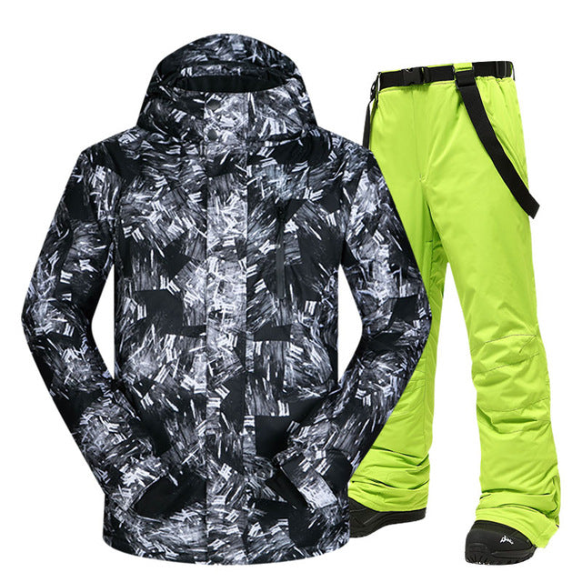 Ski Suit Men Winter Warm Windproof Waterproof Outdoor Sports Snow Jackets and Pants Hot Ski Equipment Snowboard Jacket Men Brand Ski Suit Men Winter Warm Windproof Waterproof Outdoor Sports Snow Jackets and Pants Hot Ski Equipment Snowboard Jacket Men Brand
