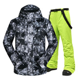 Ski Suit Men Winter Warm Windproof Waterproof Outdoor Sports Snow Jackets and Pants Hot Ski Equipment Snowboard Jacket Men Brand