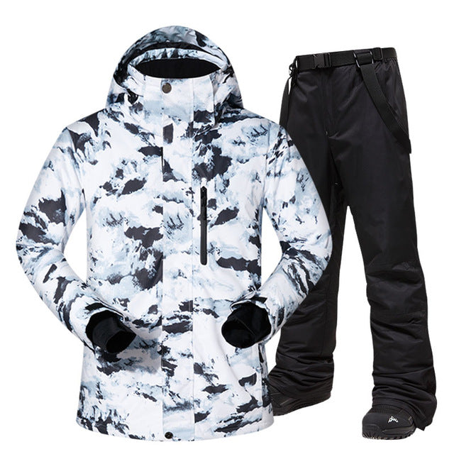 Ski Suit Men Winter Warm Windproof Waterproof Outdoor Sports Snow Jackets and Pants Hot Ski Equipment Snowboard Jacket Men Brand Ski Suit Men Winter Warm Windproof Waterproof Outdoor Sports Snow Jackets and Pants Hot Ski Equipment Snowboard Jacket Men Brand