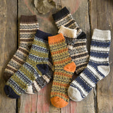 New men's winter thick wool socks Retro Style Warm wool socks  1 pairs