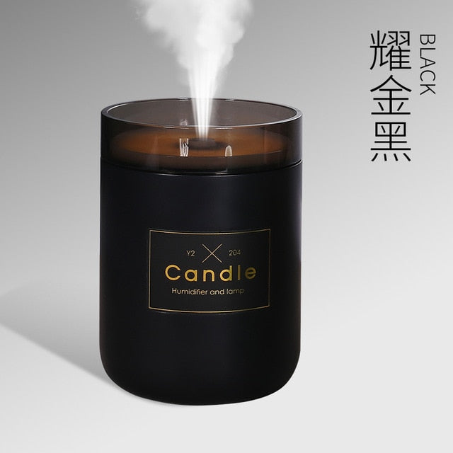 280ML Ultrasonic Air Humidifier Candle Romantic Soft Light USB Essential Oil Diffuser Car Purifier Aroma Anion Mist Maker 280ML Ultrasonic Air Humidifier Candle Romantic Soft Light USB Essential Oil Diffuser Car Purifier Aroma Anion Mist Maker