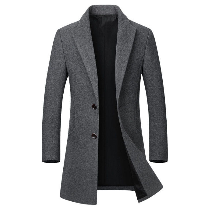 Wool Trench Coat for Him