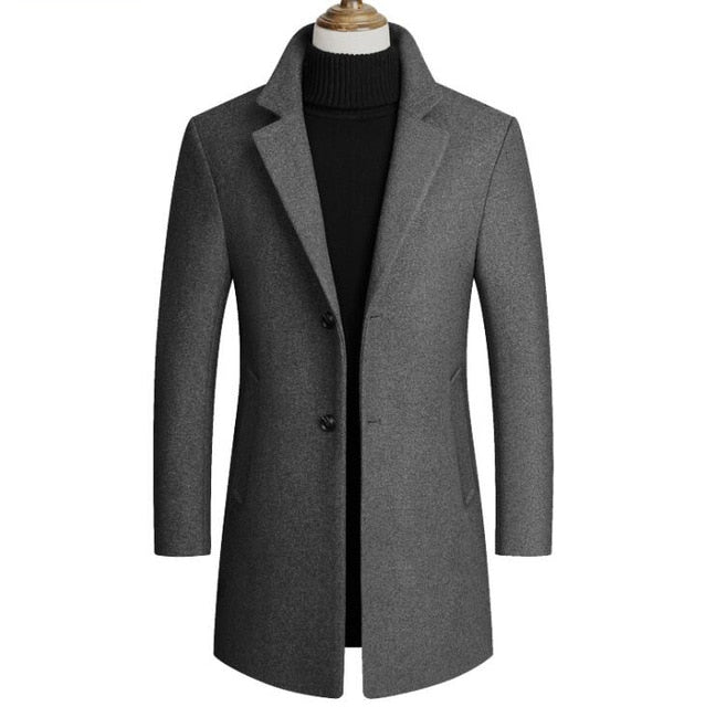 Wool Trench Coat for Him Wool Trench Coat for Him