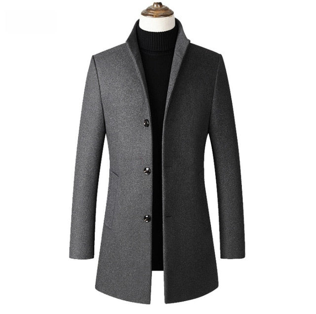 Wool Trench Coat for Him Wool Trench Coat for Him