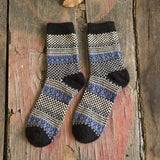 New men's winter thick wool socks Retro Style Warm wool socks  1 pairs