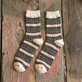 New men's winter thick wool socks Retro Style Warm wool socks  1 pairs